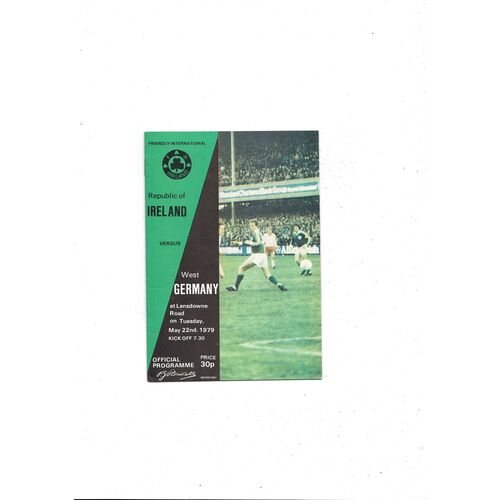 1979 Republic of Ireland v West Germany Football Programme