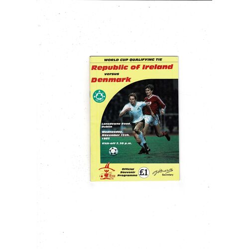 Republic of Ireland Home Football Programmes