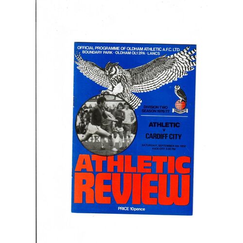 Oldham Athletic Home Football Programmes