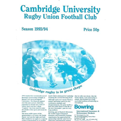 Harlequins Away Rugby Union Programmes