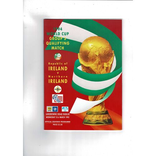Ireland Away Football Programmes