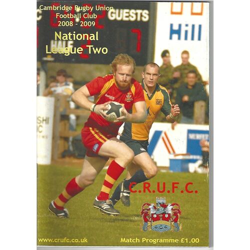 Wharfedale Away Rugby Union Programmes