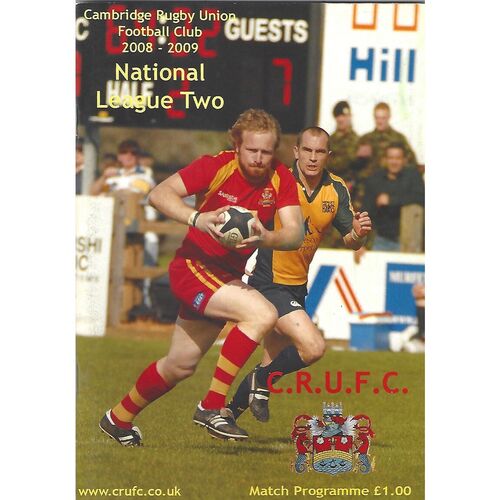 Tynedale Away Rugby Union Programmes