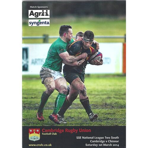 Chinnor Away Rugby Union Programmes
