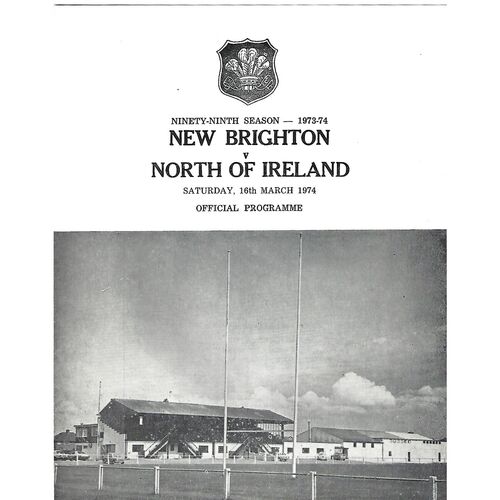 North of Ireland Away Rugby Union Programmes