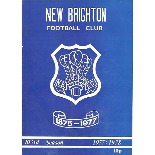1977/78 New Brighton v Wilmslow (14/01/1978) Rugby Union Programme