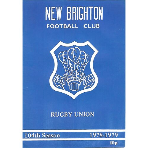 1978/79 New Brighton v Harrogate (10/03/1979) Rugby Union Programme