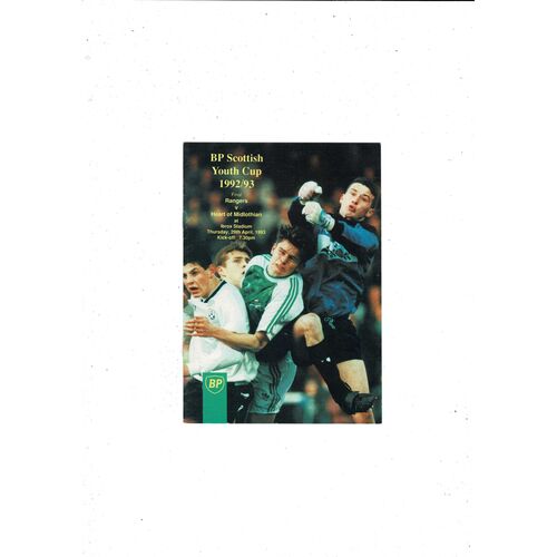 Scottish Youth Cup Final Football Programmes
