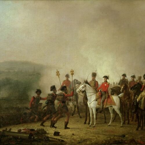 The Eagle Standards Taken at Waterloo, Returned to Wellington, 18th June 1815