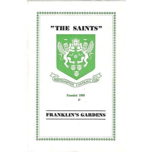 Northampton/Northampton Saints Home Rugby Union Programmes