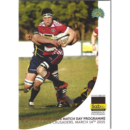 2014/15 Shelford v Dings Crusaders (14/03/2015) Rugby Union Programme