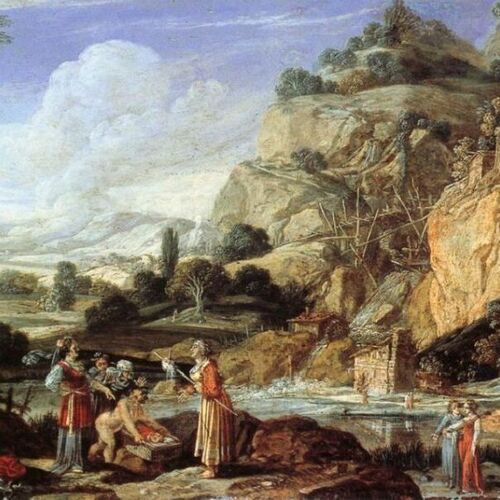 Landscape with the Finding of Moses