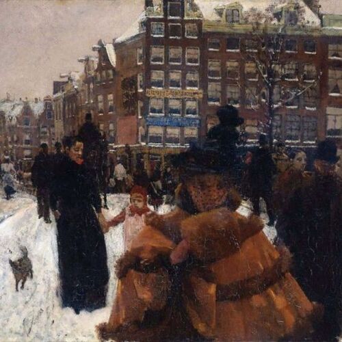 The Singel Bridge at the Paleisstraat in Amsterdam