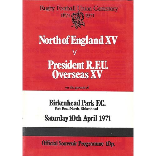 Other International Rugby Union Programmes