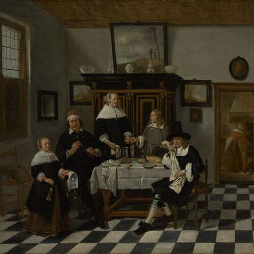 Family Group in an Interior