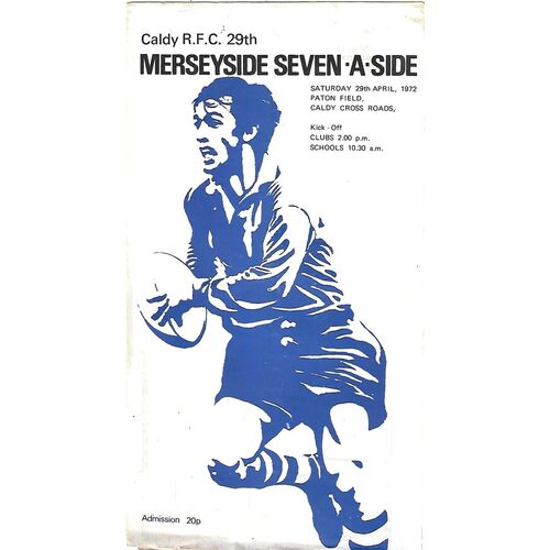 Merseyside Seven-A-Side Rugby Union Programmes