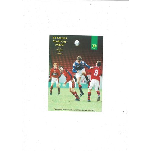 Scottish Youth Cup Final Football Programmes