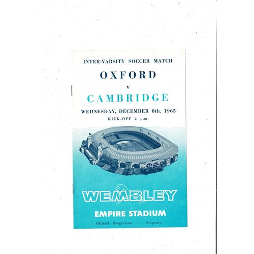 Inter Varsity Football Programmes