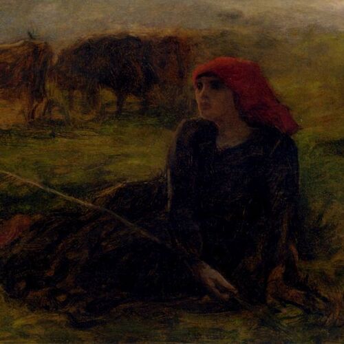 Bergère dans un Pré