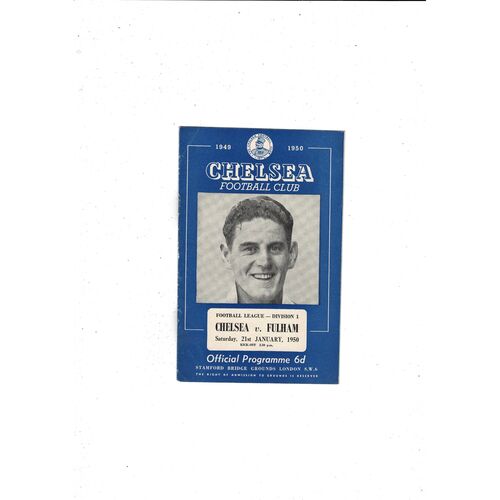 1949/50 Chelsea v Fulham Football Programme