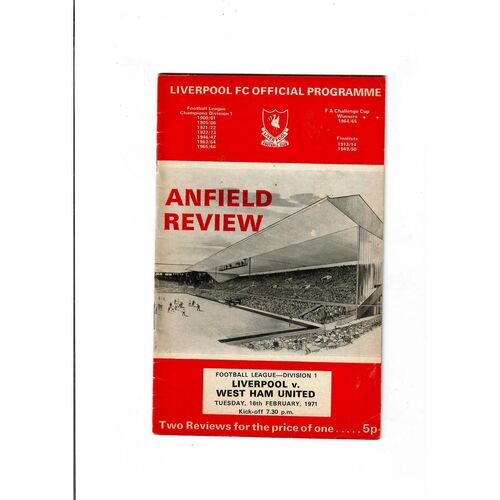 West Ham United Away Football Programmes