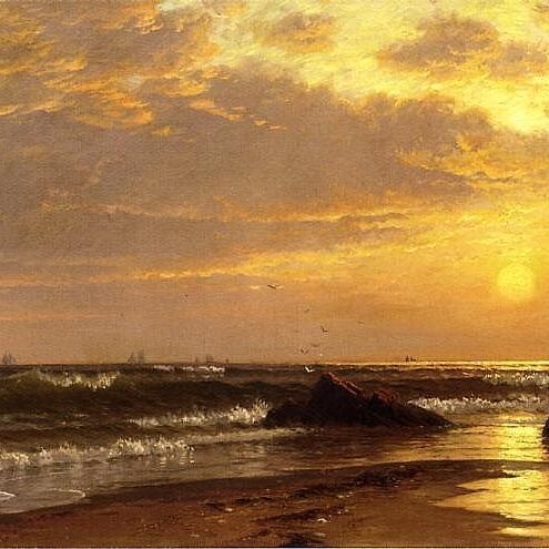 Seascape with Sunset