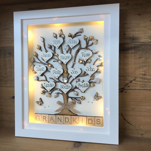Large Grandkids family tree frame