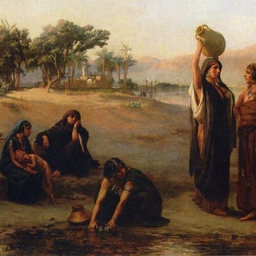 Women Drawing Water from The Nile