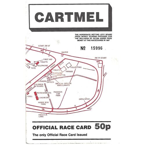 Cartmel Horse Racing Racecards/Programmes