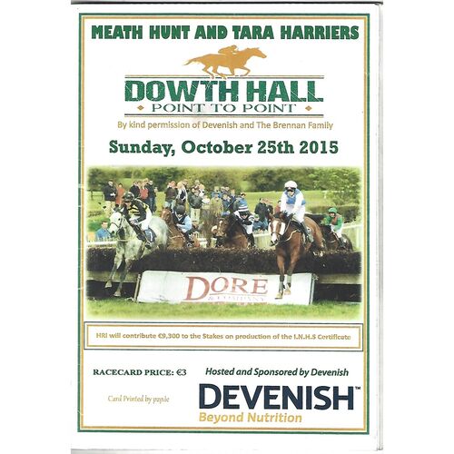 Dowth Hall Horse Racing Racecards/Programmes