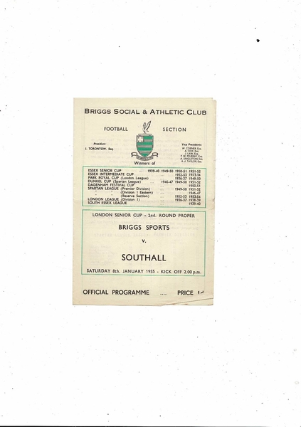 More Football Programmes listed today