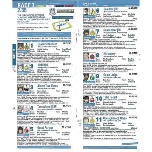2016 Fairyhouse At The Races Meeting (20/02/2016) Horse Racing Racecard