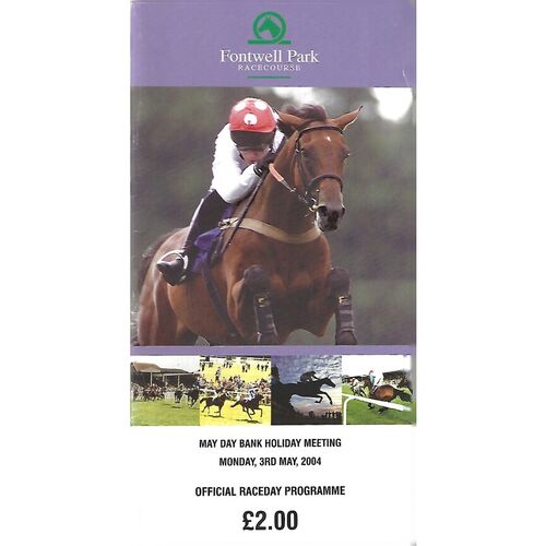 2004 Fontwell Park May Day Bank Holiday Meeting (03/05/2004) Horse Racing Racecard