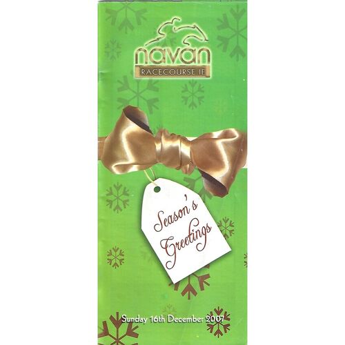 2007 Navan Race Meeting (16/12/2007) Horse Racing Racecard