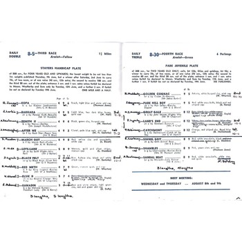 1962 Pontefract June Meeting (22/06/1962) Horse Racing Racecard