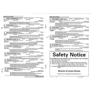 2008 Punchestown Kildare Hunt Point to Point Race Meeting (17/03/2008) Horse Racing Racecard