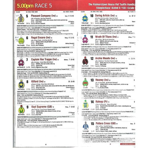 2016 Punchestown AES Family Day Race Meeting (02/05/2016) Horse Racing Racecard