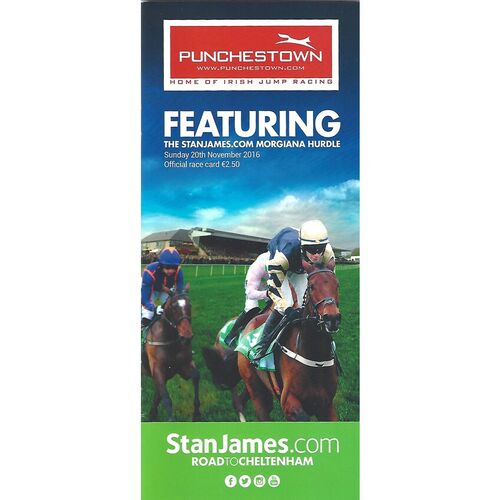 2016 Punchestown Race Meeting (20/11/2016) Horse Racing Racecard