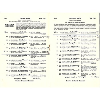 1962 Ripon June Evening Meeting (20/06/1962) Horse Racing Racecard