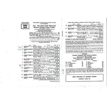 1980 Southwell April Meeting (03/04/1980) Horse Racing Racecard