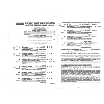 1983 Southwell Second March Meeting (31/03/1983) Horse Racing Racecard