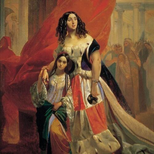 Princess Yuliya Pavlovna Samoilova, Leaving a Ball with Adopted Daughter, Amacilia Pacini