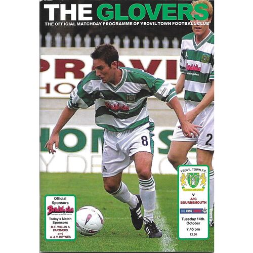 Yeovil Town Home Football Programmes