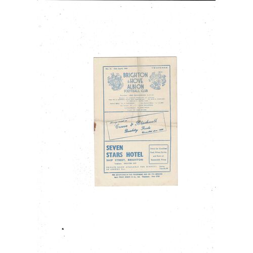 Northampton Town Away Football Programmes