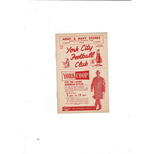 York City Home Football Programmes