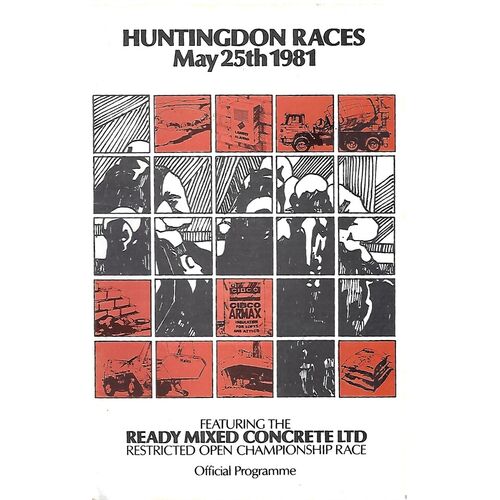 1981 Huntingdon Race Meeting (25/05/1981) Horse Racing Racecard