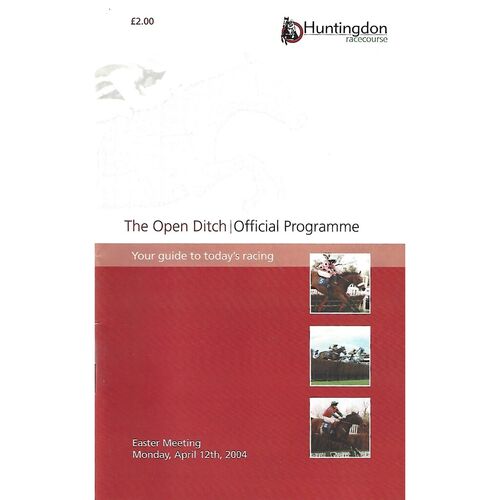 2004 Huntingdon Easter Bank Holiday Race Meeting (12/04/2004) Horse Racing Racecard