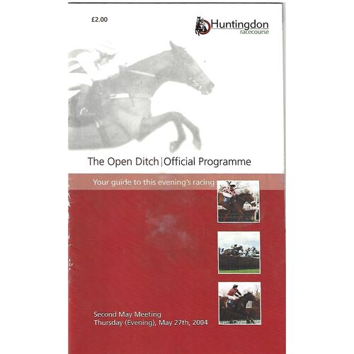 2004 Huntingdon Second May Race Meeting (27/05/2004) Horse Racing Racecard