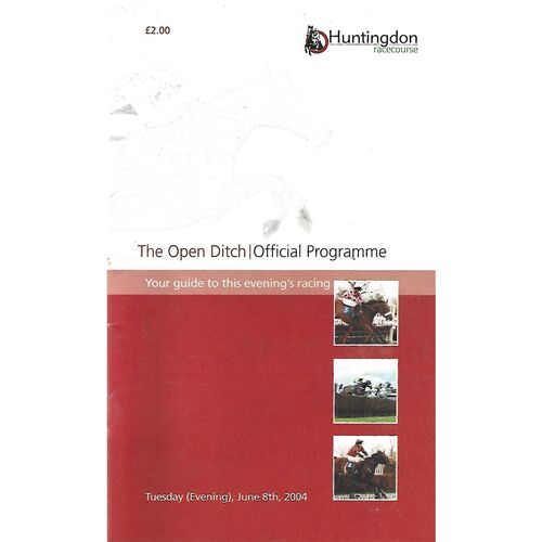 2004 Huntingdon June Race Meeting (08/06/2004) Horse Racing Racecard