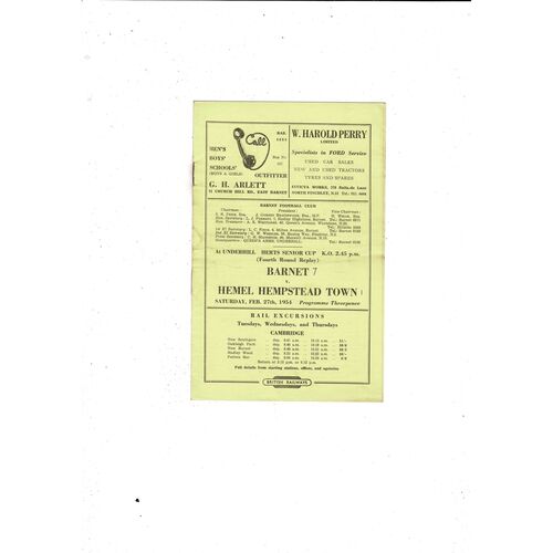 Barnet Home Football Programmes